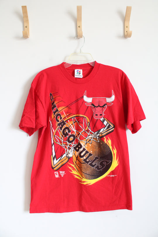 Signal Artwear Red Chicago Bulls Magic Johnson Tee | L