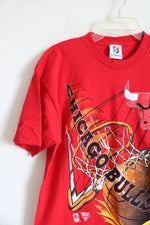 Signal Artwear Red Chicago Bulls Magic Johnson Tee | L