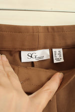 Susan Graver Light Brown Stretch Dress Pants | M-P