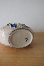 Vintage Goebel German Boy & Girl Ceramic Decanter & Cup Set