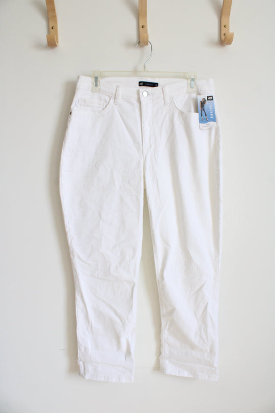 NEW Lee Easy Fit Crop White Jeans | 10