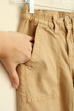 American Eagle Tan Cargo Pants with Stretch Waist | 00