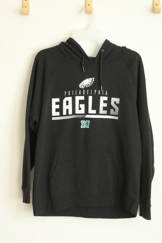 Philadelphia Eagles Black Pullover Hoodie | L