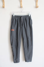 Under Armour Fitted Gray Sweatpants | Youth S