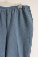Alfred Dunner Light Blue Trouser Pants | 18