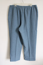 Alfred Dunner Light Blue Trouser Pants | 18
