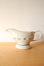 Longaberger Woven Traditions Green Gravy Boat