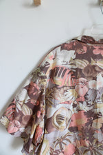 Vintage Disney MGM Studios Tropical Print Button Down Shirt | XL