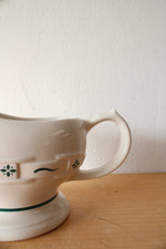Longaberger Woven Traditions Green Gravy Boat