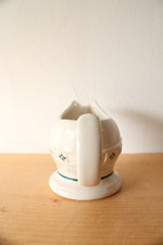 Longaberger Woven Traditions Green Gravy Boat