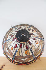 Vintage Tiffany Style Stained Glass Dragonfly Light Shade