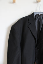NEW Lucci Hand Tailored Black Suit Jacket | 60R