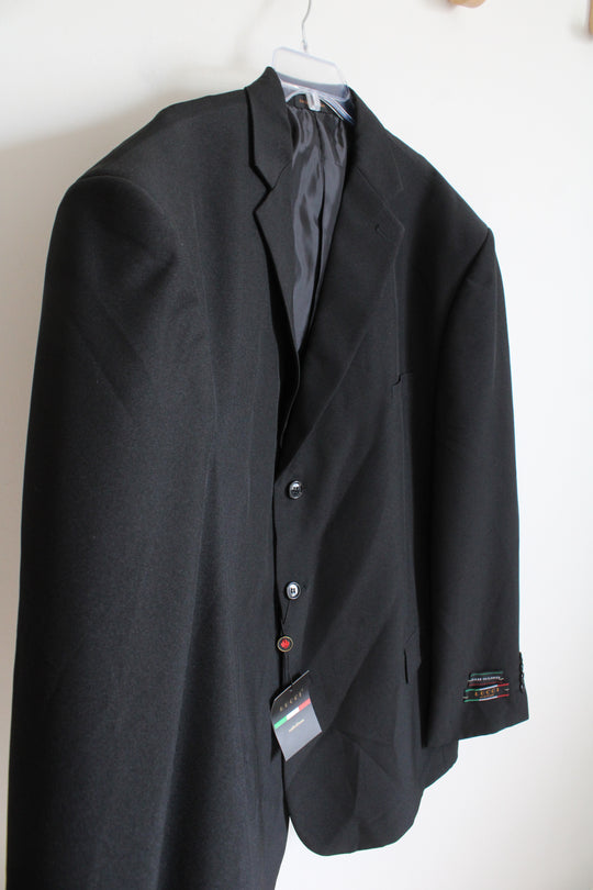 NEW Lucci Hand Tailored Black Suit Jacket | 60R