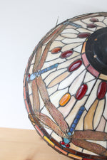 Vintage Tiffany Style Stained Glass Dragonfly Light Shade