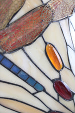 Vintage Tiffany Style Stained Glass Dragonfly Light Shade