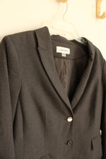 NEW Calvin Klein Gray Suit Jacket Blazer with Silver Buttons | 16