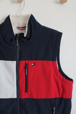 Tommy Hilfiger Sherpa Lined Red White & Blue Vest | XL