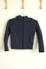 Nike Sportswear Blue Tech Fleece Full Zip Hoodie | Youth XS