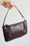 Coach Burgundy Plum Collette Leather Clutch Bag