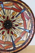 Vintage Tiffany Style Stained Glass Dragonfly Light Shade