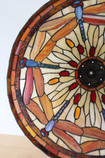Vintage Tiffany Style Stained Glass Dragonfly Light Shade