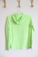 Under Armour Neon Green Fitted Lightweight Hoodie | M