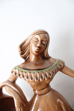 Vintage Royal Haeger Ceramic Gypsy Woman Planter