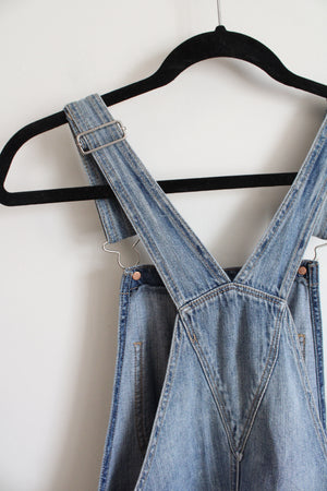 American Eagle Distressed Denim Short Overalls | M