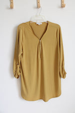 Zenana Gold 1/2 Zip Top | 1X