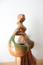 Vintage Royal Haeger Ceramic Gypsy Woman Planter