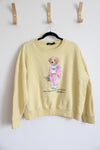 Polo Ralph Lauren Bear Yellow Crewneck Sweatshirt | XXL