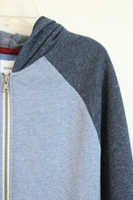Old Navy Blue Raglan Full Zip Hoodie Sweatshirt | Youth XL