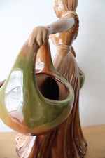 Vintage Royal Haeger Ceramic Gypsy Woman Planter