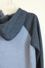 Old Navy Blue Raglan Full Zip Hoodie Sweatshirt | Youth XL