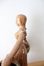 Vintage Royal Haeger Ceramic Gypsy Woman Planter