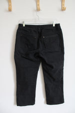 Chico's Platinum Denim Black Capri Jeans | 0.5 (6)