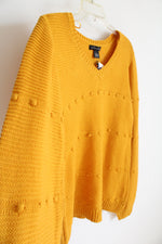 NEW A Love Story Gold Knit Sweater | L