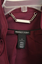 White House Black Market Perfect Form Purple Zip Blazer | 12