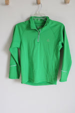 Dare 2 B Green 1/4 Zip Fleece Lined Sweatshirt | 11/12