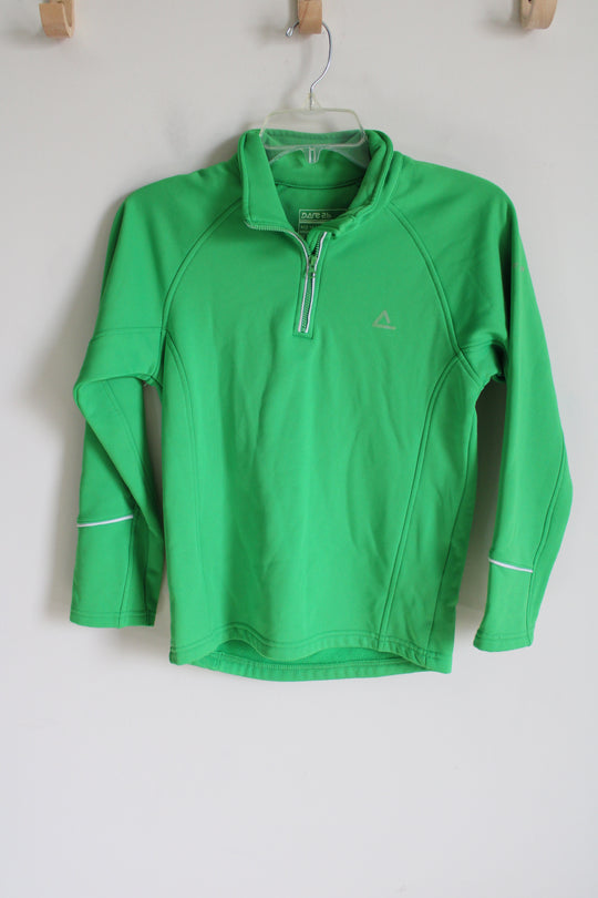 Dare 2 B Green 1/4 Zip Fleece Lined Sweatshirt | 11/12