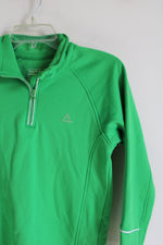 Dare 2 B Green 1/4 Zip Fleece Lined Sweatshirt | 11/12