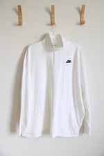 Nike White Turtleneck Sweatshirt | L