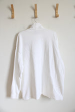 Nike White Turtleneck Sweatshirt | L