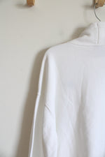 Nike White Turtleneck Sweatshirt | L