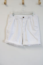 St. John's Bay White Cuffed Shorts | 12