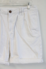 St. John's Bay White Cuffed Shorts | 12
