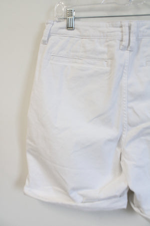 St. John's Bay White Cuffed Shorts | 12