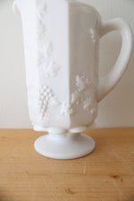 Westmoreland Milk White Harvest Grape Glass Pitcher