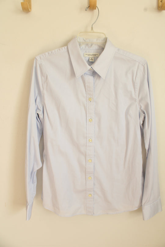 Banana Republic Powder Blue LS Button-down Collared Shirt | 12