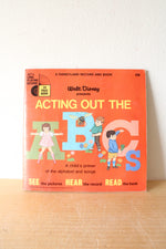 Walt Disney Acting Out The ABC's 33 1/3 Record & Book